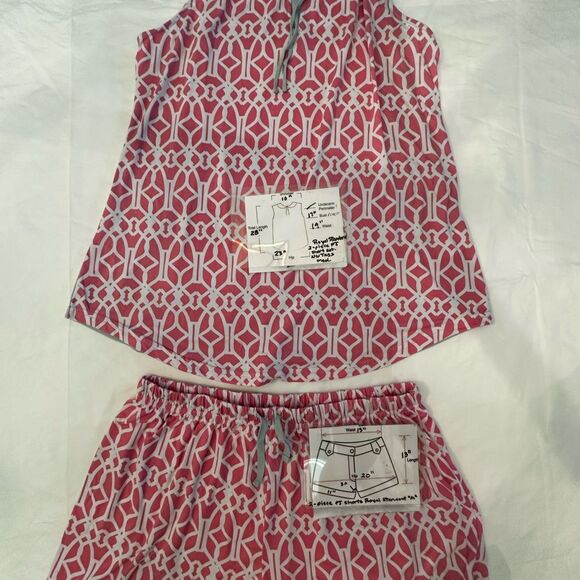 The Royal Standard Pink Geometric Women's Sleepwear Set Size M NWT - Picture 12 of 12